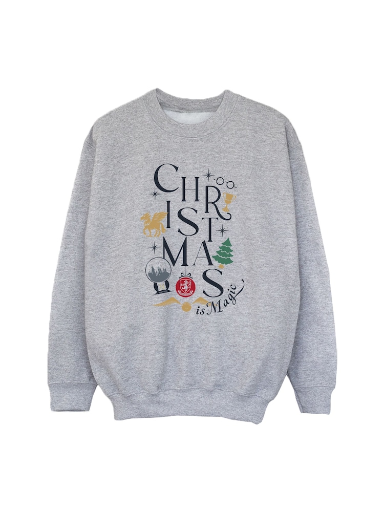 Rags & Rascals Harry Potter Christmas Is Magic Sweatshirt - Imagen 2 de 4