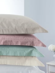 Laura Ashley Set of 2 White 400 Thread Count 100% Cotton Pillowcases - Image 3 of 4
