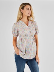 JoJo Maman Bébé Multi Maternity Blouse - Image 1 of 4
