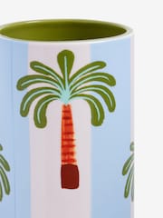 Eleanor Bowmer Blue/Green Palm Tree Vase - Image 4 of 4