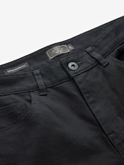 Solid Black Super Skinny Fit Classic Stretch Jeans - Image 7 of 9