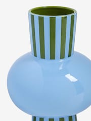 Eleanor Bowmer Blue/Green Stripe Vase - Image 5 of 5