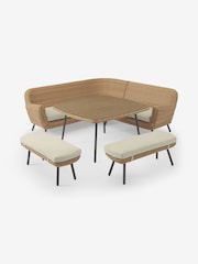 MADE.COM Natural Jonah Garden Corner Dining Set - Image 6 of 7