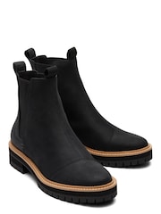 TOMS Dakota Water Resistant Leather with Faux Fur Boots - Image 4 of 7