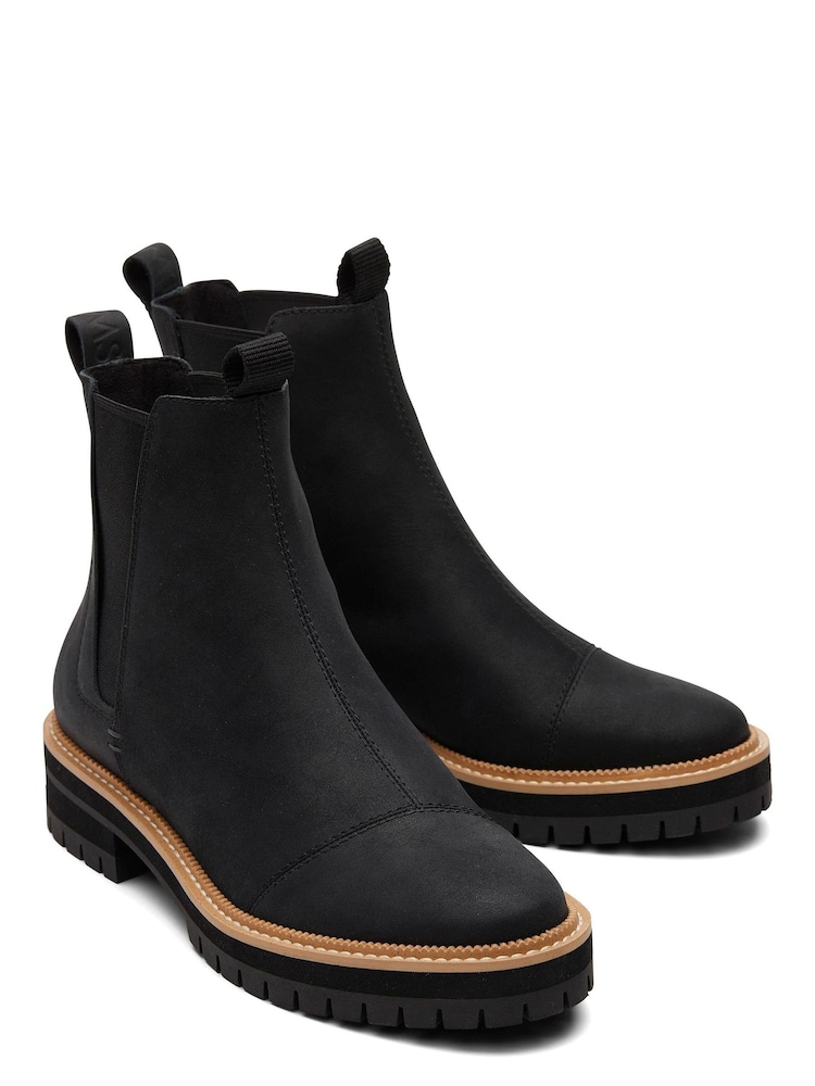 TOMS Dakota Water Resistant Leather with Faux Fur Boots - Image 4 of 7