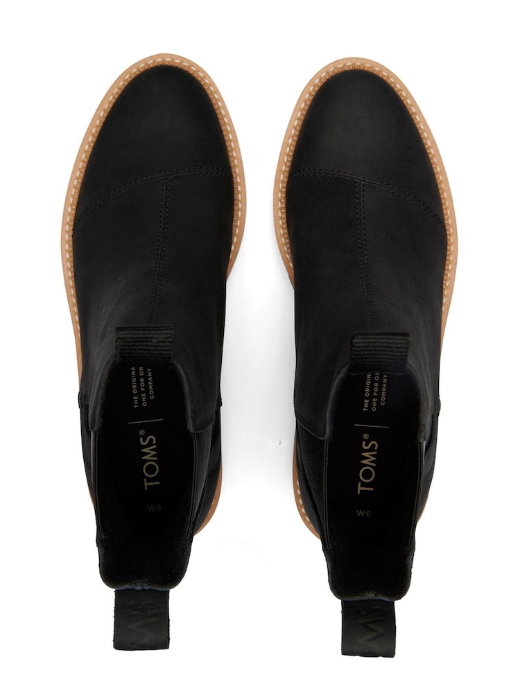 TOMS Dakota Water Resistant Leather with Faux Fur Boots - Image 6 of 7