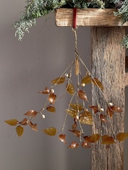 Nkuku Set of 6 Ochre Vikula Baubles - Image 1 of 3