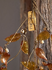 Nkuku Set of 6 Ochre Vikula Baubles - Image 2 of 3