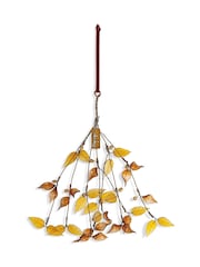 Nkuku Set of 6 Ochre Vikula Baubles - Image 3 of 3