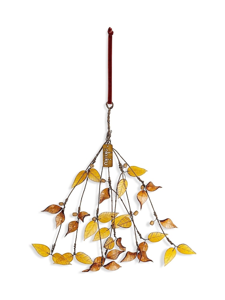 Nkuku Set of 6 Ochre Vikula Baubles - Image 3 of 3