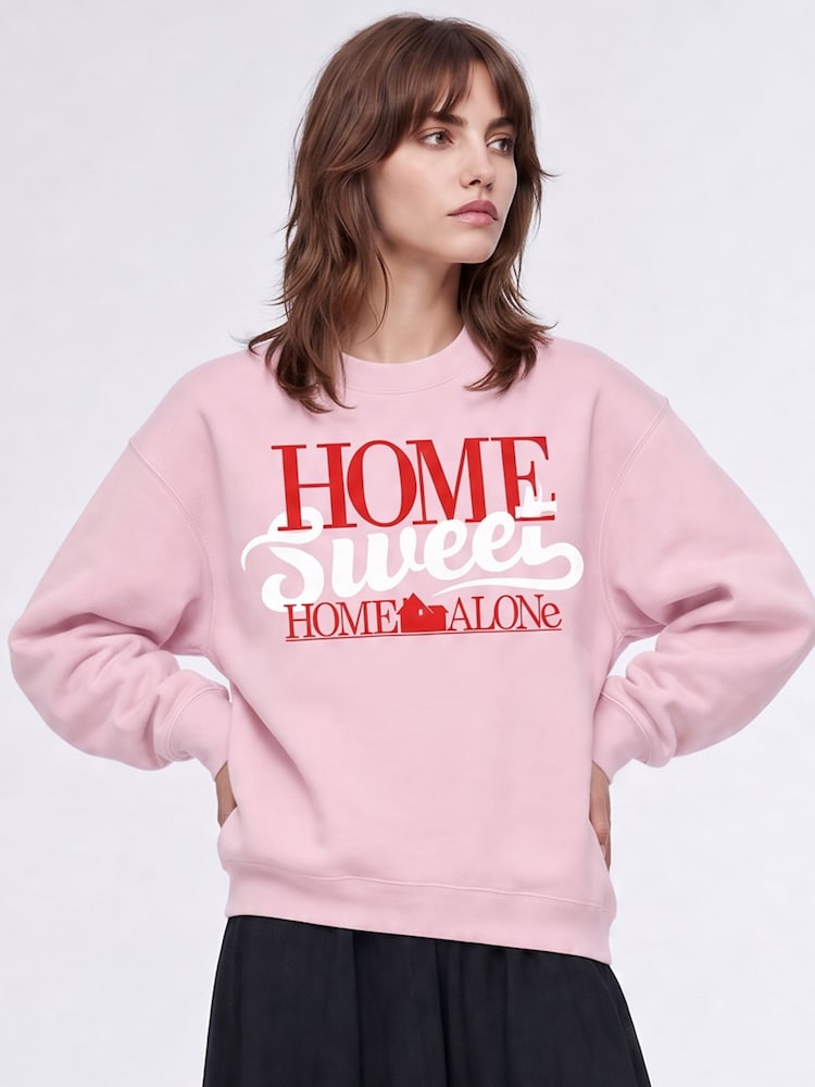 Brands In Pink Disney Home Alone Sweet Christmas Sweatshirt - Image 1 of 4