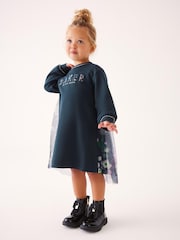 Baker by Ted Baker Navy Mesh Back Sweat Dress - Image 1 of 10