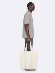 AllSaints Light Grey Underground Oversized Cotton Crew Neck T-Shirt - Image 5 of 8