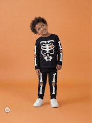 Name It Glow in the Dark Halloween Top & Trousers Set - Imagen 1 de 6