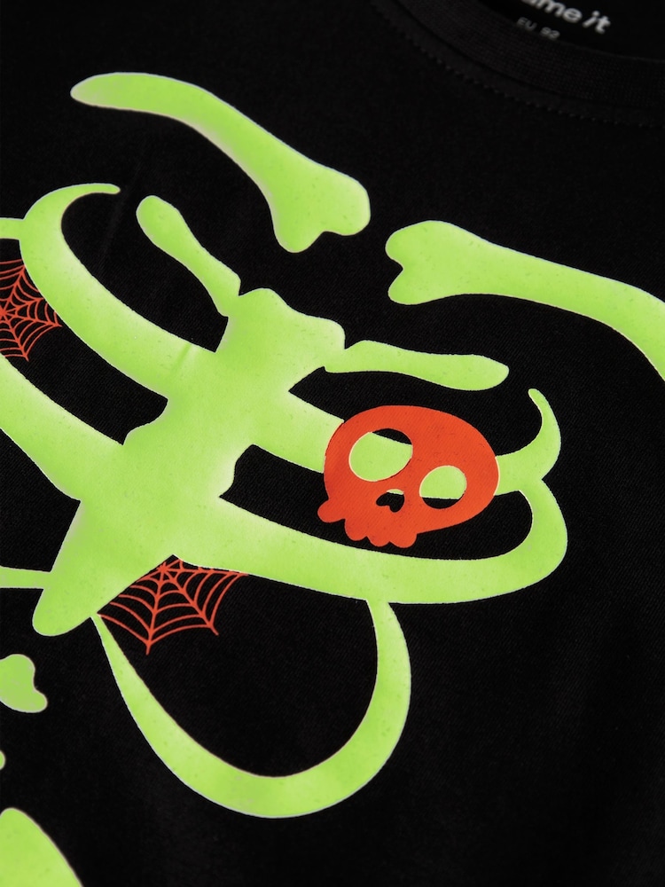 Name It Glow in the Dark Halloween Top & Trousers Set - Imagen 6 de 6