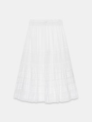Mint Velvet White Cotton Maxi Skirt - Image 7 of 8