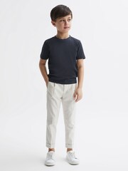Reiss Airforce Blue Bless Junior Crew Neck T-Shirt - Image 7 of 8