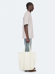 AllSaints Platinum Grey Underground Oversized Cotton Crew Neck T-Shirt - Image 5 of 8
