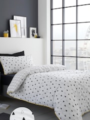 Fusion Black Kite 100% Cotton Duvet Cover Set - Image 1 of 4