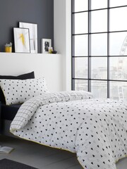 Fusion Black Kite 100% Cotton Duvet Cover Set - Image 2 of 4