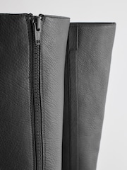 Black Forever Comfort® Block Heel Chunky Knee High Boots - Image 6 of 6