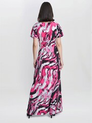 Gina Bacconi Pink Fifi Jersey Maxi Dress - Image 2 of 4