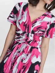 Gina Bacconi Pink Fifi Jersey Maxi Dress - Image 4 of 4