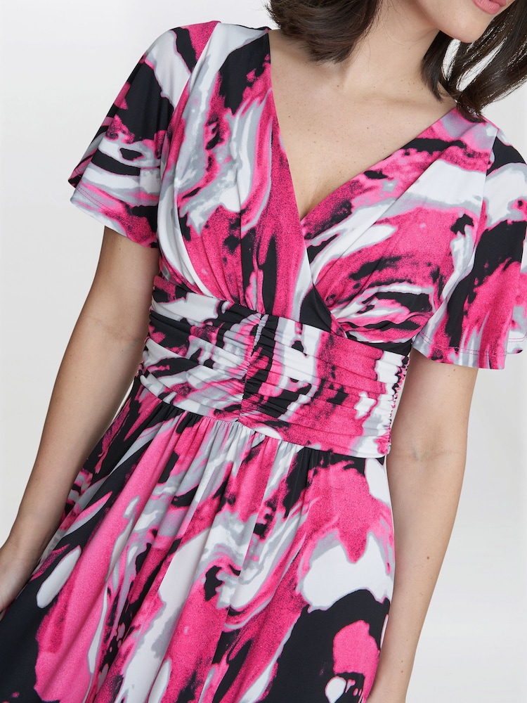 Gina Bacconi Pink Fifi Jersey Maxi Dress - Image 4 of 4