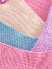 Boden Pink Frill Socks 5 Pack - Image 2 of 2