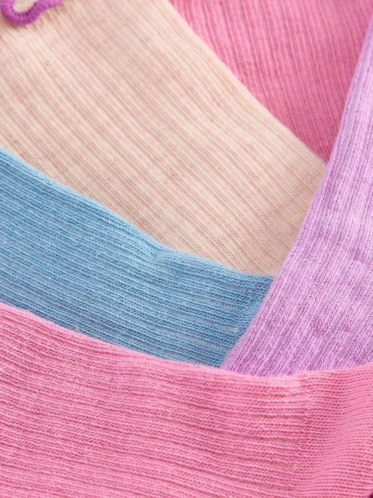 Boden Pink Frill Socks 5 Pack - Image 2 of 2 Boden Pink Frill Socks 5 Pack - Image 2 of 2