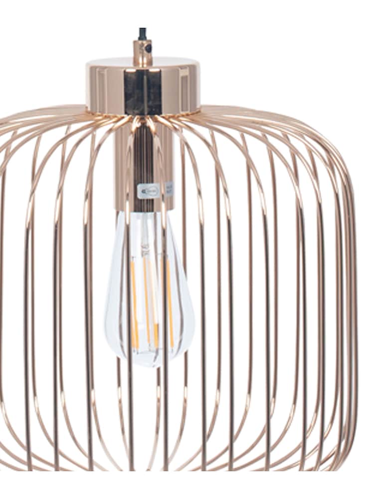 Pacific Gold Dania Metal Wire Ceiling Light Pendant - Image 5 of 5