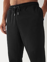 Black Oversized Cotton Blend Cuffed Joggers - Image 4 of 8