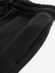 Black Oversized Cotton Blend Cuffed Joggers - Image 8 of 8