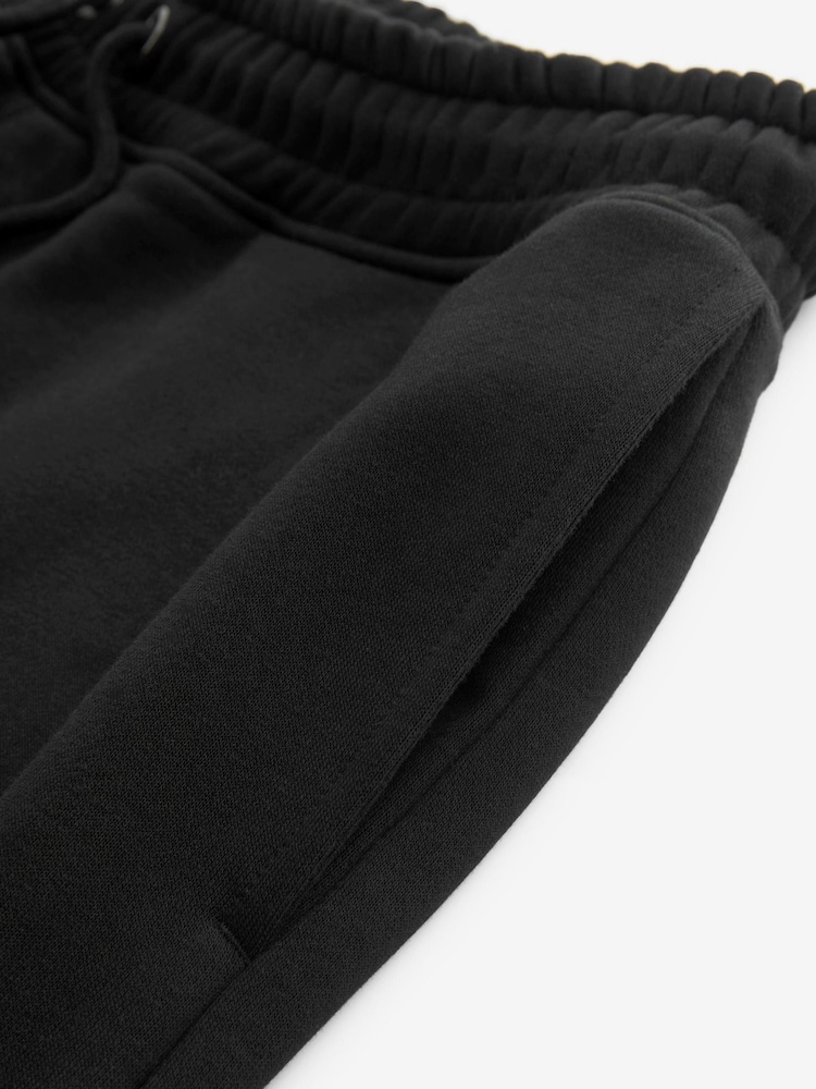 Black Oversized Cotton Blend Cuffed Joggers - Image 8 of 8