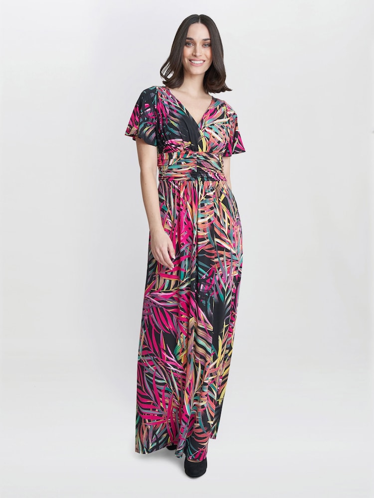 Gina Bacconi Felicity Jersey Maxi Black Dress - Image 1 of 4 Gina Bacconi Felicity Jersey Maxi Black Dress - Image 1 of 4