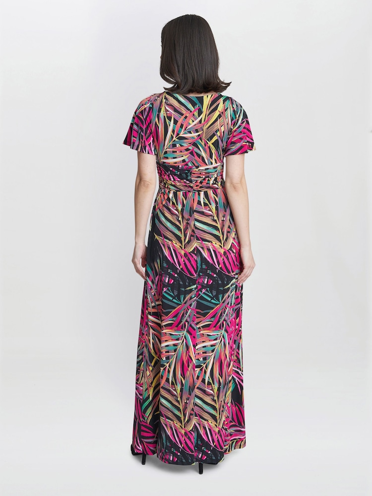Gina Bacconi Felicity Jersey Maxi Black Dress - Image 2 of 4 Gina Bacconi Felicity Jersey Maxi Black Dress - Image 2 of 4