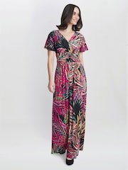 Gina Bacconi Felicity Maxikleid aus Jersey, Schwarz - Bild 3 von 4