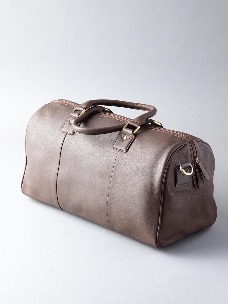Lakeland Leather Brown Medium Discoverer Leather Holdall - Image 1 of 7