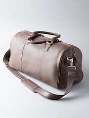 Lakeland Leather Brown Medium Discoverer Leather Holdall - Image 3 of 7