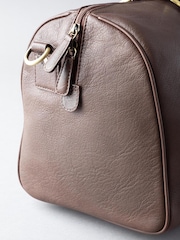 Lakeland Leather Brown Medium Discoverer Leather Holdall - Image 4 of 7