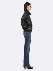 AllSaints Brown Elisa Bomber Jacket - Image 5 of 8