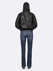 AllSaints Brown Elisa Bomber Jacket - Image 6 of 8