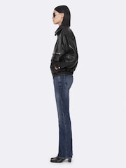 AllSaints Brown Elisa Bomber Jacket - Image 7 of 8
