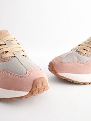 Pink/Grey Lace-Up Chunky Trainers - Image 10 of 12