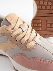 Pink/Grey Lace-Up Chunky Trainers - Image 12 of 12
