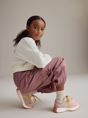 Pink/Grey Lace-Up Chunky Trainers - Image 4 of 12