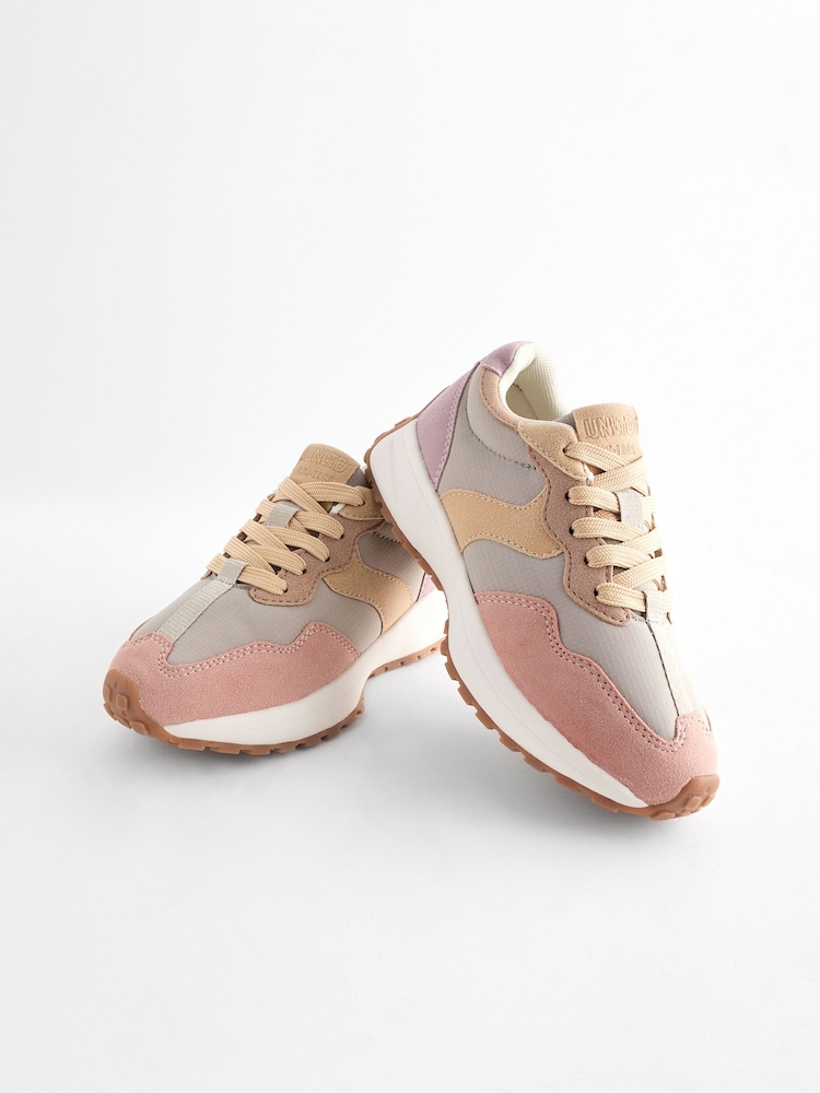 Pink/Grey Lace-Up Chunky Trainers - Image 8 of 12