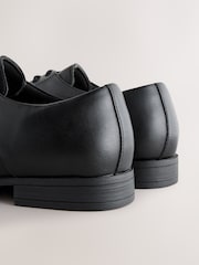 Black Standard Fit Slim Square Derby Shoes - Image 7 of 7
