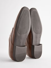 Tan Brown Standard Fit Slim Square Derby Shoes - Image 4 of 6