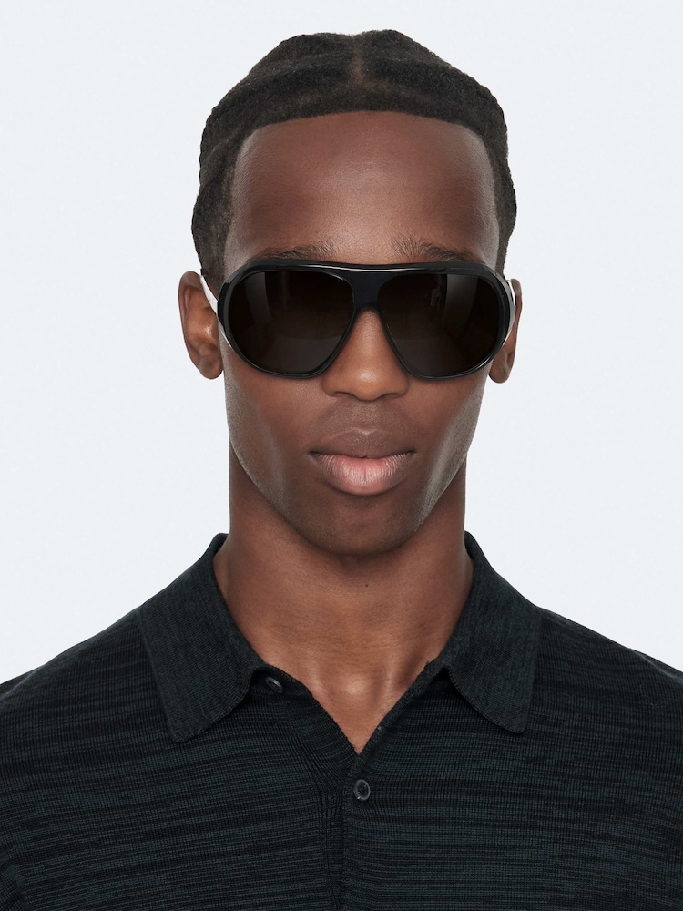 AllSaints Beton Long Sleeve Polo Shirt - 8суретінің 2 суреті